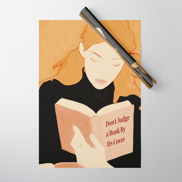 Donât Judge a Book By Its Cover 2 Wrapping Paper Gallery Image 1