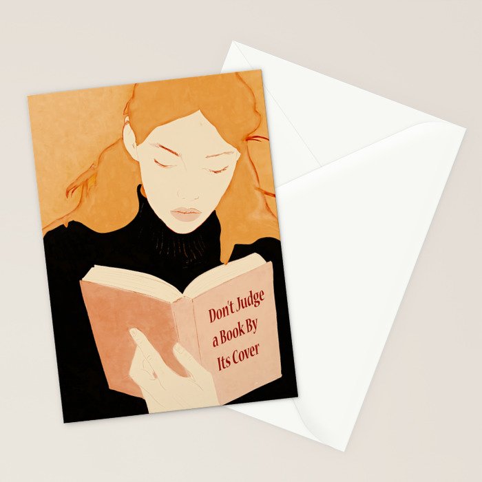 Donât Judge a Book By Its Cover 2 Stationery Card Gallery Image 2
