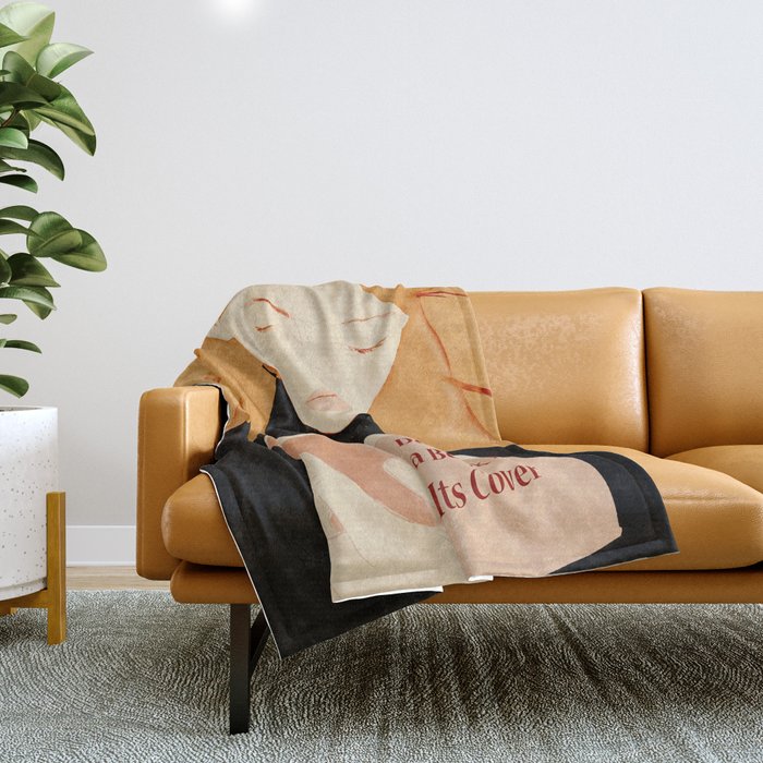 Donât Judge a Book By Its Cover 2 Throw Blanket Gallery Image 1