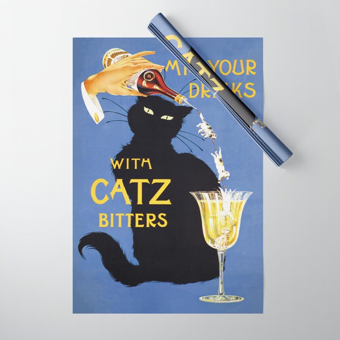 Catz Bitters Vintage Beverage Wall Art Wrapping Paper Gallery Image 1