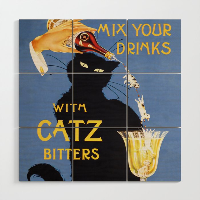Catz Bitters Vintage Beverage Wall Art Wood Wall Art Gallery Image 1