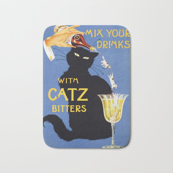 Catz Bitters Vintage Beverage Wall Art Bath Mat Gallery Image 1