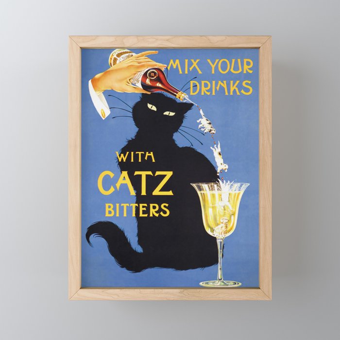 Catz Bitters Vintage Beverage Wall Art Mini Art Print Gallery Image 1