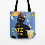 Catz Bitters Vintage Beverage Wall Art Tote Bag Gallery Image 1