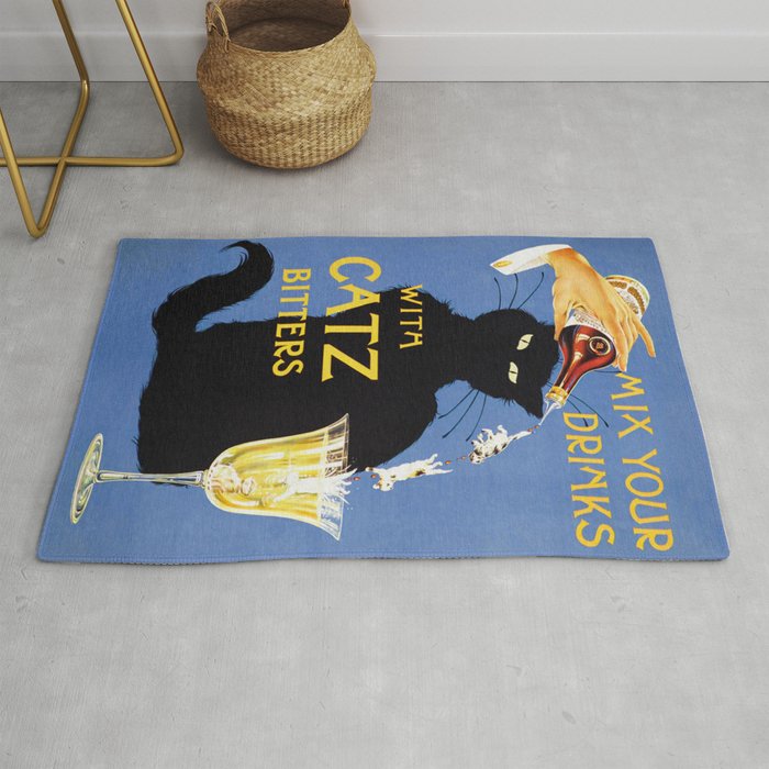 Catz Bitters Vintage Beverage Wall Art Rug Gallery Image 1