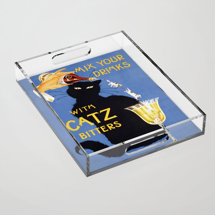 Catz Bitters Vintage Beverage Wall Art Acrylic Tray Gallery Image 1