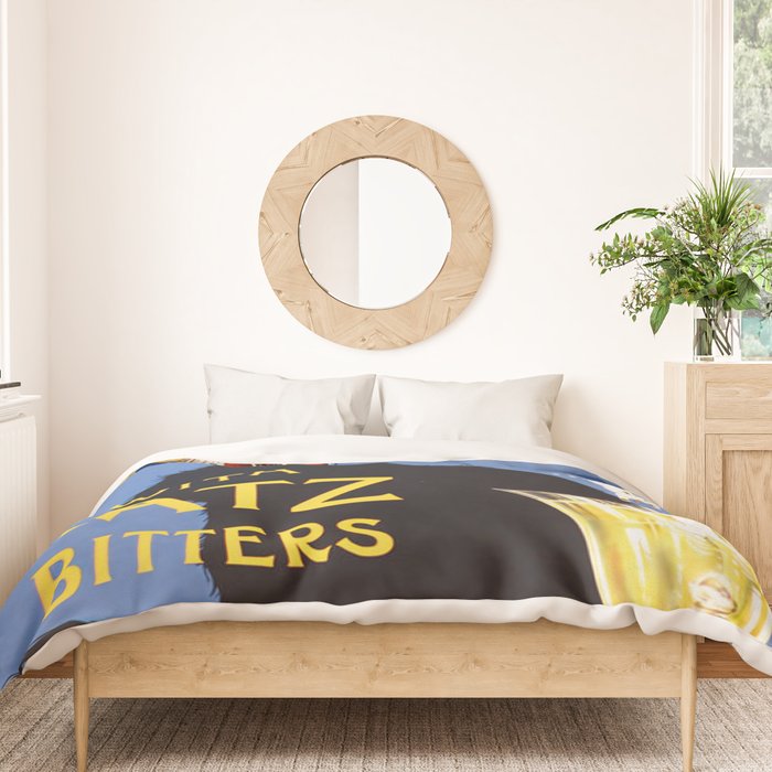 Catz Bitters Vintage Beverage Wall Art Duvet Cover Gallery Image 3