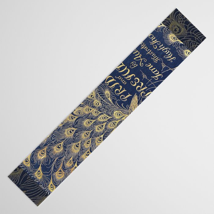 Pride and Prejudice by Jane Austen Vintage Peacock Book Cover Table Runner Gallery Image 3