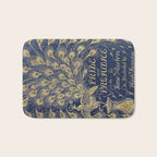 Pride and Prejudice by Jane Austen Vintage Peacock Book Cover Bath Mat Gallery Image 1