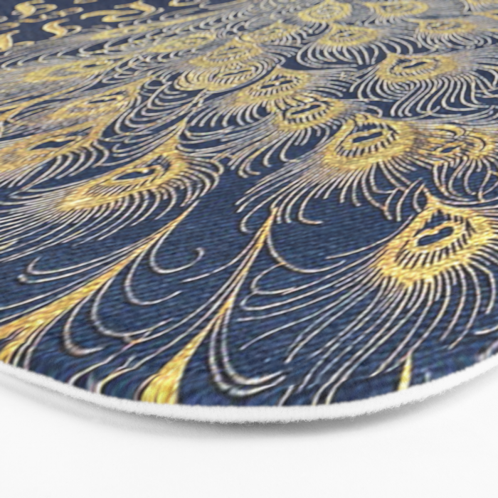 Pride and Prejudice by Jane Austen Vintage Peacock Book Cover Bath Mat Gallery Image 3