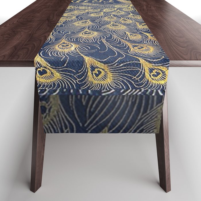 Pride and Prejudice by Jane Austen Vintage Peacock Book Cover Table Runner Gallery Image 1