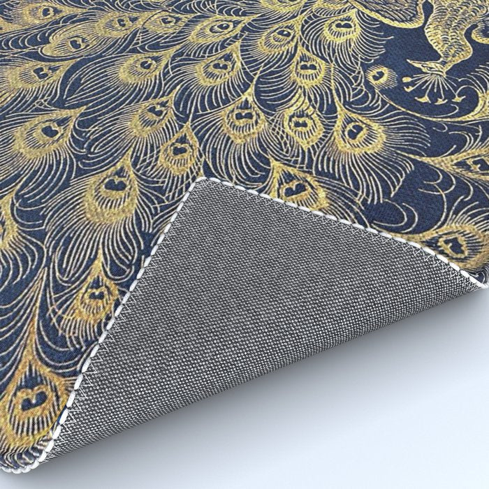 Pride and Prejudice by Jane Austen Vintage Peacock Book Cover Rug Gallery Image 4