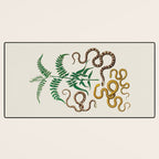 Vipers Aspis hugyi Serpentes Shinus molle Poster Print by Albertus SEBA Desk Mat Gallery Image 3