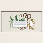 Vipers Aspis hugyi Serpentes Shinus molle Poster Print by Albertus SEBA Desk Mat Gallery Image 1