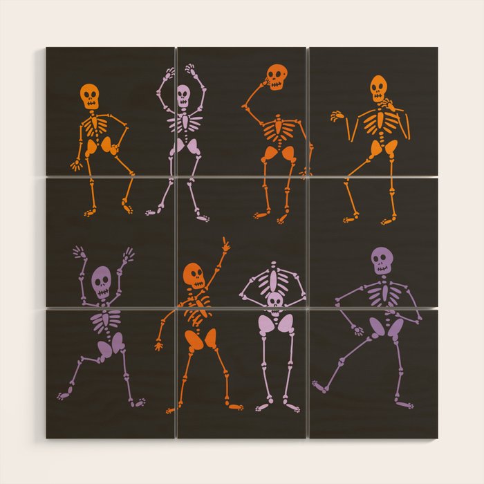 Skeleton Party  Wood Wall Art Gallery Image 1