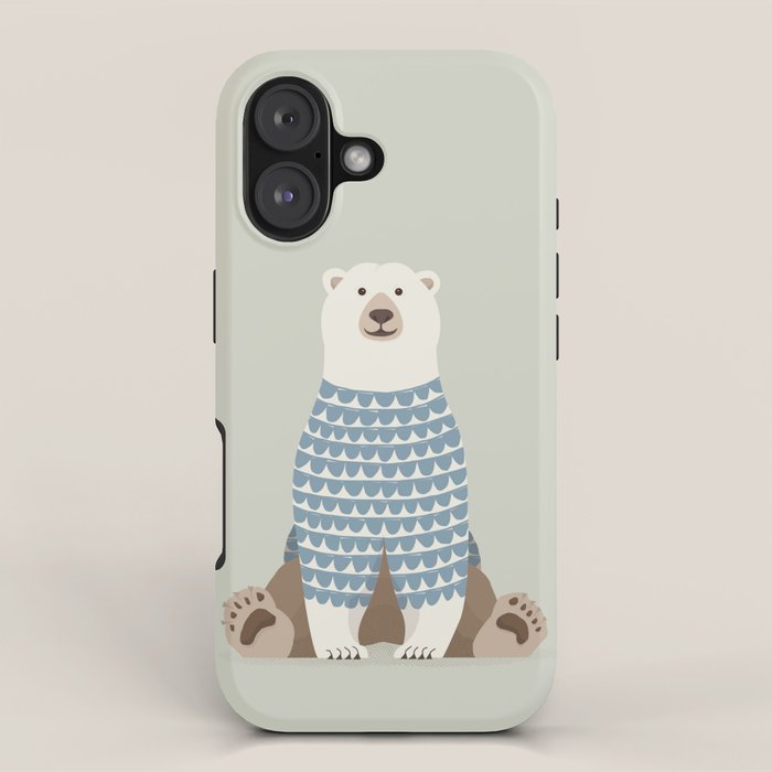Whimsical Polar Bear iPhone Case Gallery Image 1
