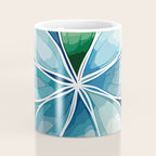 Blue and Green Bloom in Floral Coffee Mug Gallery Image 4