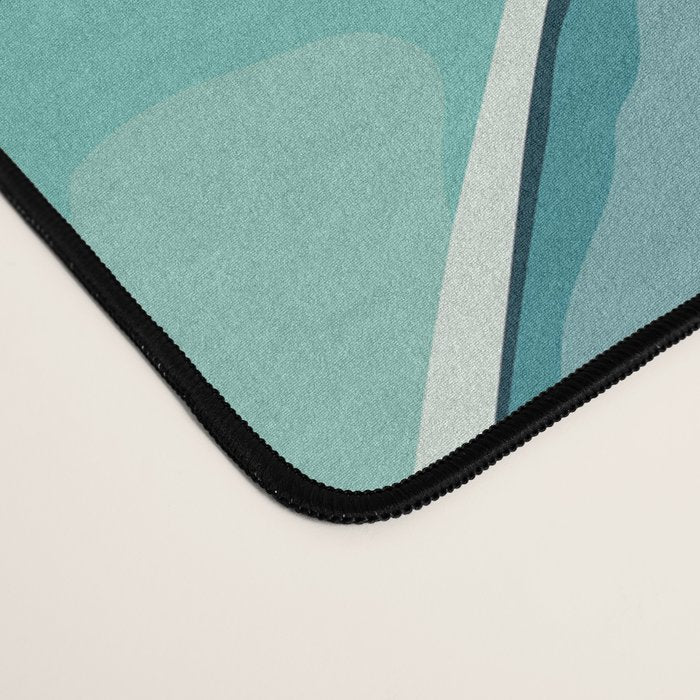 Blue and Green Bloom in Floral Desk Mat Gallery Image 4