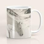 Wild Horses 3 - Black and White Coffee Mug Gallery Image 1