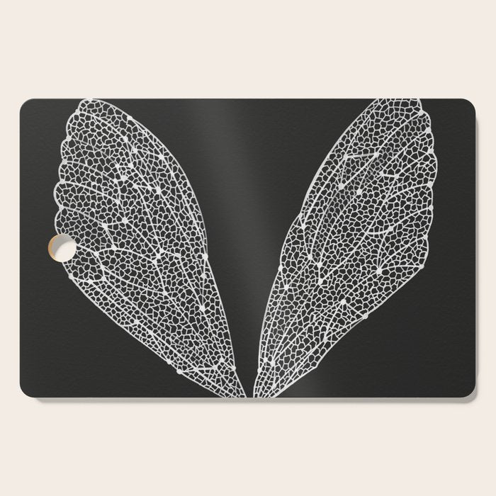White Cicada Wings Cutting Board Gallery Image 1