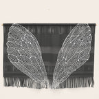 White Cicada Wings Wall Hanging Gallery Image 1