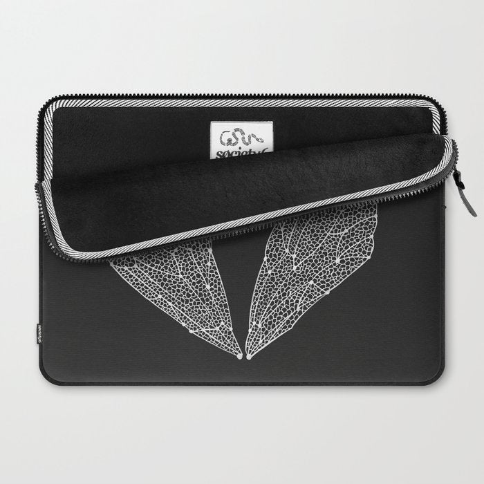 White Cicada Wings Laptop Sleeve Gallery Image 2