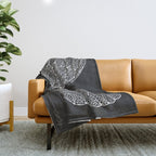 White Cicada Wings Throw Blanket Gallery Image 1