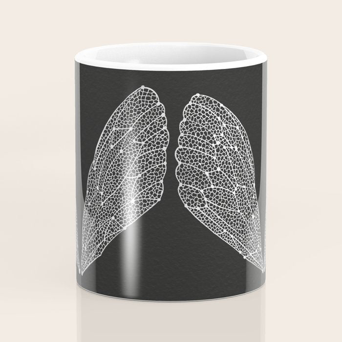 White Cicada Wings Coffee Mug Gallery Image 4