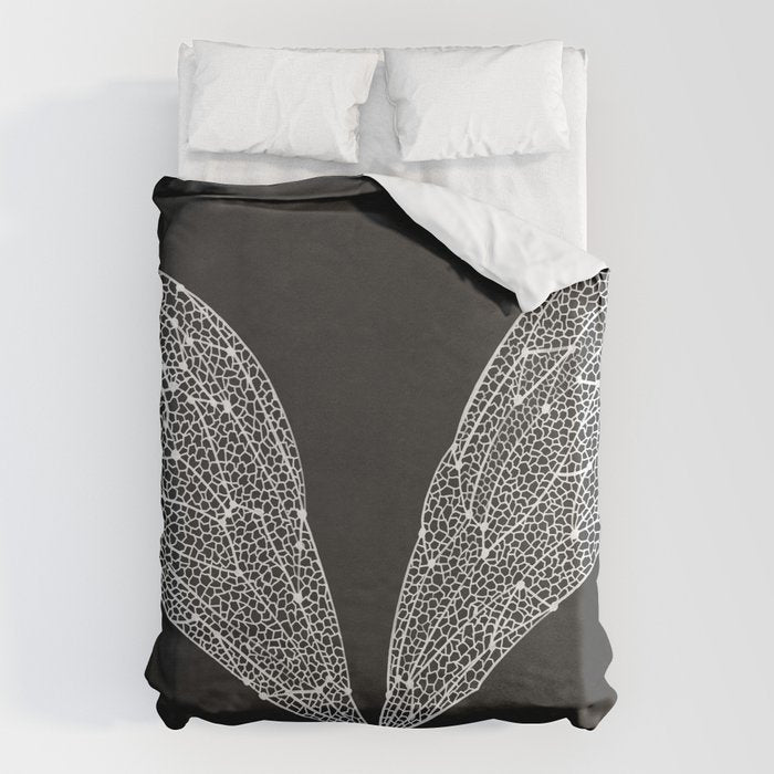 White Cicada Wings Duvet Cover Gallery Image 6