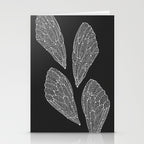 White Cicada Wings Stationery Card Gallery Image 2