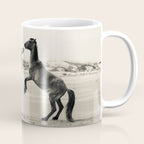 Wild Horses 4 - Black and White Coffee Mug Gallery Image 1