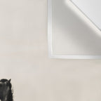 Wild Horses 4 - Black and White Wall Tapestry Gallery Image 3