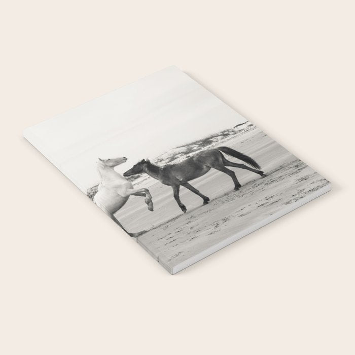 Wild Horses 5 - Black and White Notebook Gallery Image 1