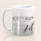 Wild Horses 5 - Black and White Coffee Mug Gallery Image 3