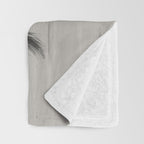 Wild Horses 5 - Black and White Throw Blanket Gallery Image 3
