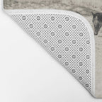 Wild Horses 6 - Black and White Bath Mat Gallery Image 2