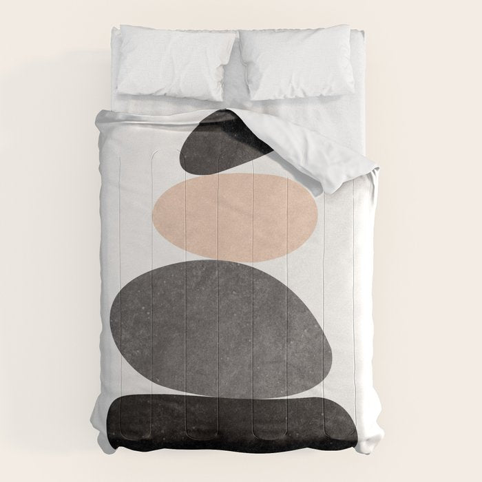Peaceful, Zen, Balance, Geometric Art Comforter Gallery Image 1