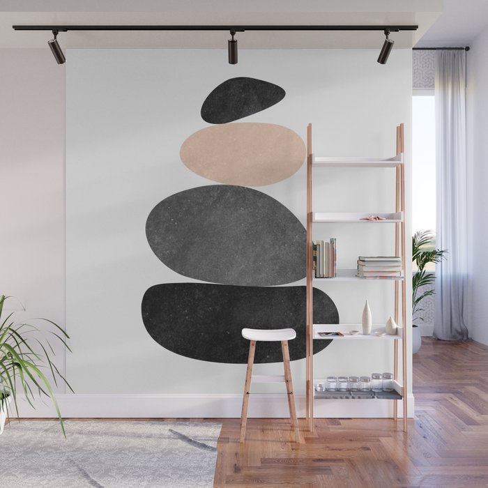 Peaceful, Zen, Balance, Geometric Art Wall Mural Gallery Image 1