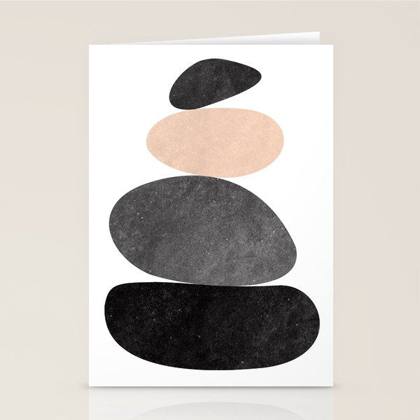 Peaceful, Zen, Balance, Geometric Art Stationery Card Gallery Image 2