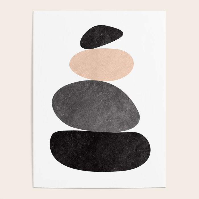 Peaceful, Zen, Balance, Geometric Art Poster Gallery Image 1