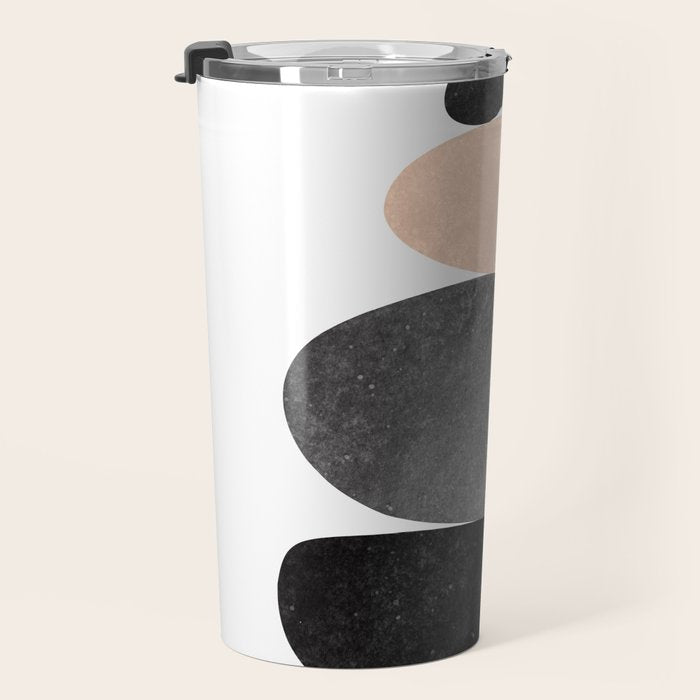 Peaceful, Zen, Balance, Geometric Art Travel Mug Gallery Image 3