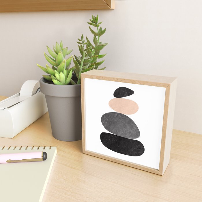 Peaceful, Zen, Balance, Geometric Art Mini Art Print Gallery Image 2