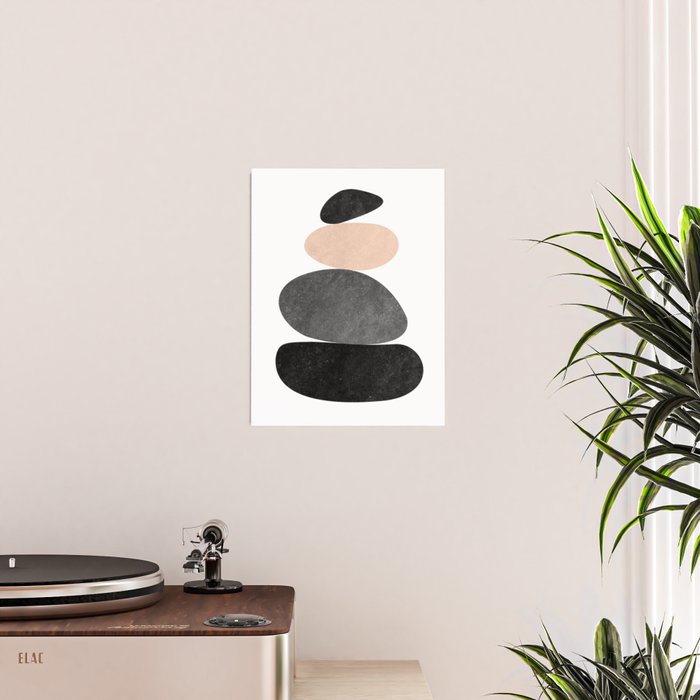 Peaceful, Zen, Balance, Geometric Art Poster Gallery Image 2