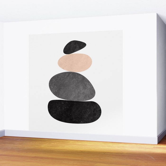 Peaceful, Zen, Balance, Geometric Art Wall Mural Gallery Image 2