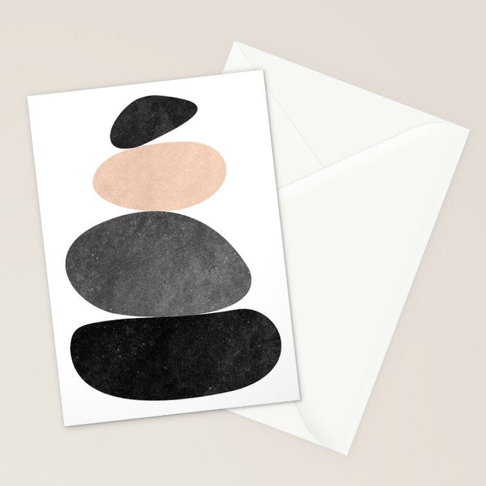 Peaceful, Zen, Balance, Geometric Art Stationery Card Gallery Image 2