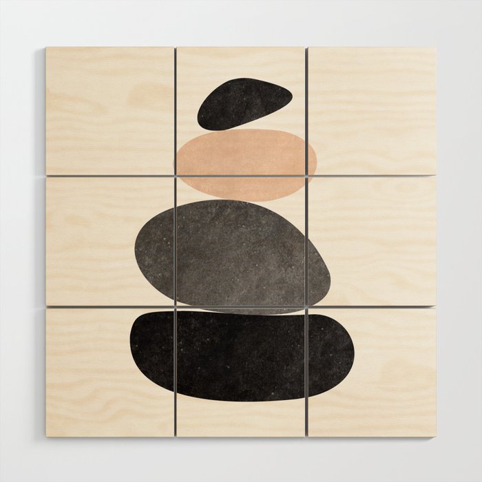 Peaceful, Zen, Balance, Geometric Art Wood Wall Art Gallery Image 1