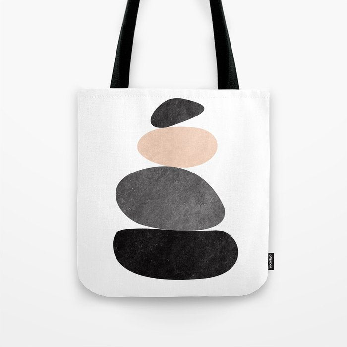 Peaceful, Zen, Balance, Geometric Art Tote Bag Gallery Image 1