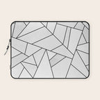 White Stone / Black Lines Laptop Sleeve Gallery Image 1