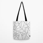 White Stone / Black Lines Tote Bag Gallery Image 2