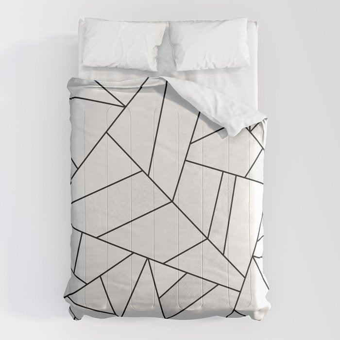 White Stone / Black Lines Comforter Gallery Image 6
